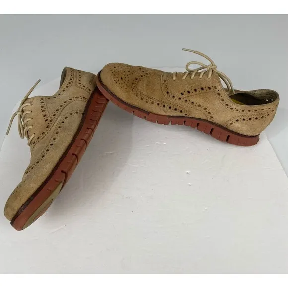 Cole Haan Zerogrand Men's 11M Wingtip‎ Oxford Dress Casual Suede Shoes C12979.