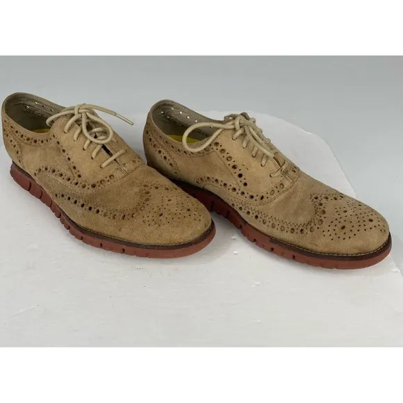 Cole Haan Zerogrand Men's 11M Wingtip‎ Oxford Dress Casual Suede Shoes C12979.