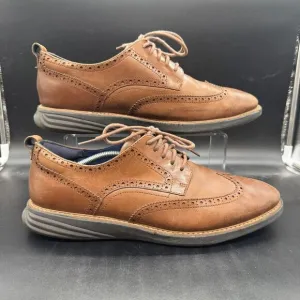 Cole Haan Zerogrand Wingtip Oxford Mens Size 13M British Tan Leather C26385 EUC