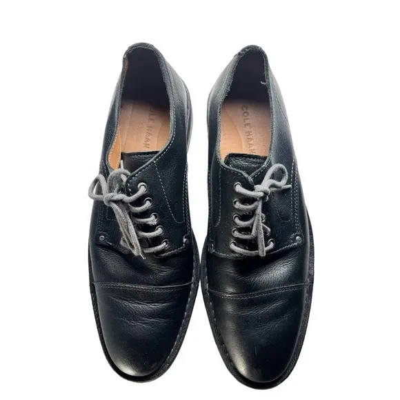 COLE Hahn‎ black leather lace up shoes size 9M