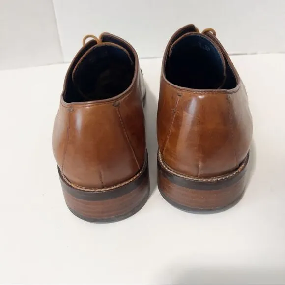 Cole Haan Men's Lenox Hill Cap Toe Leather Light Brown Oxford Shoes Size 13