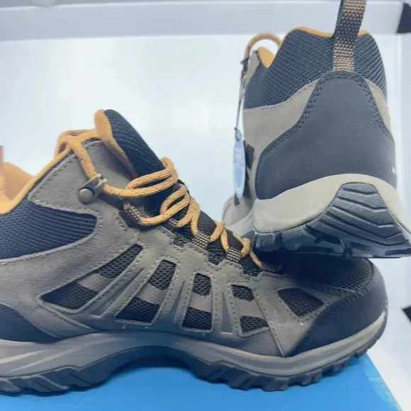 Columbia Mens Redmond III Mid Hiking Boots Walking Shoe Waterproof Brown Size 11