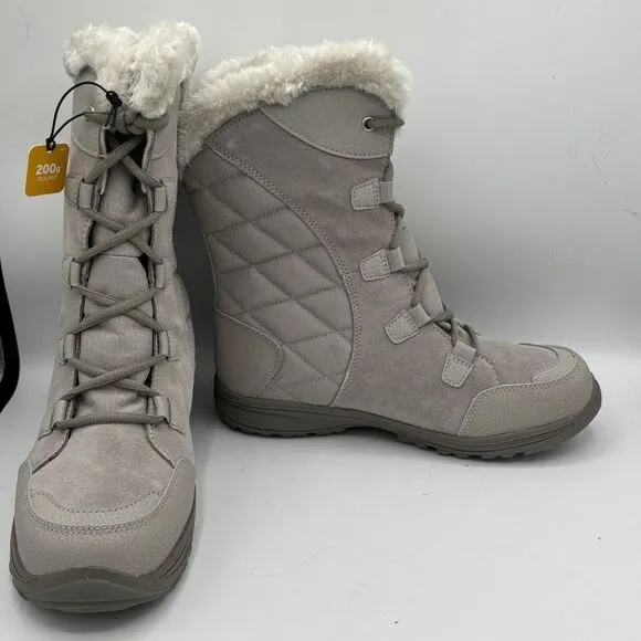 Columbia Womens Ice Maiden II Snow Boot Gray Size 8.5 New