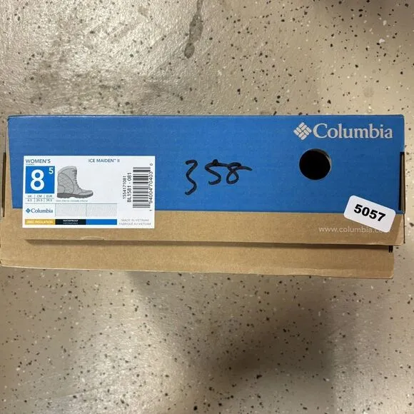 Columbia Womens Ice Maiden II Snow Boot Gray Size 8.5 New