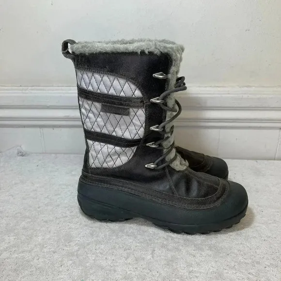 Columbia Womens Omniheat Techlite BL 1511035 Waterproof Boots Size 6 Gray FA GDD