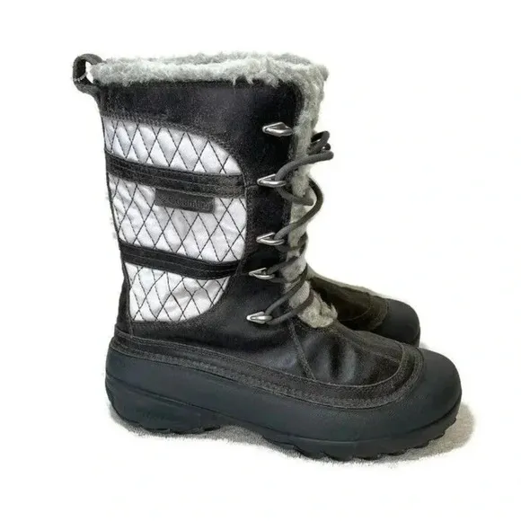Columbia Womens Omniheat Techlite BL 1511035 Waterproof Boots Size 6 Gray FA GDD