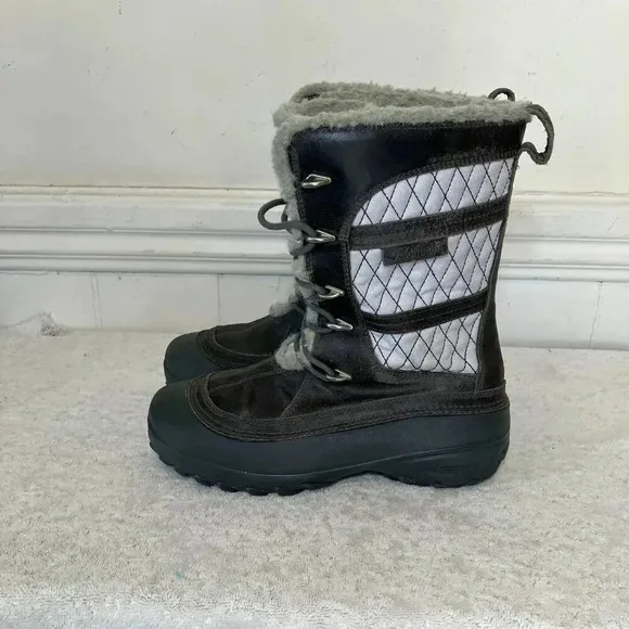 Columbia Womens Omniheat Techlite BL 1511035 Waterproof Boots Size 6 Gray FA GDD