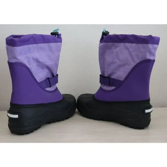 Columbia Big Kids' 6 Women's 7.5 Purple Columbia Powerbug Plus II Winter Boots