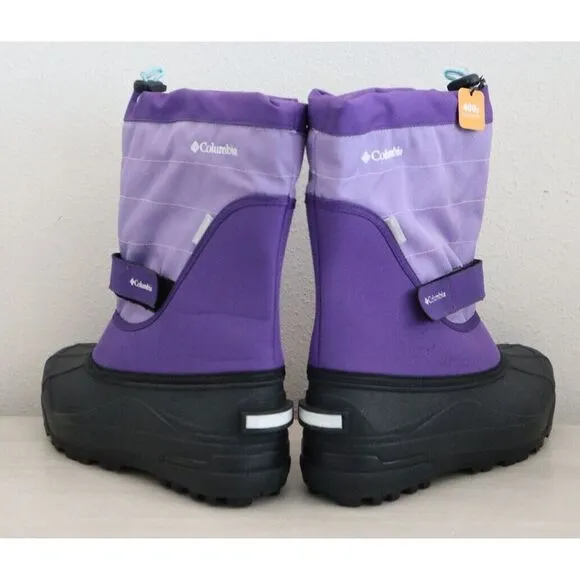 Columbia Big Kids' 6 Women's 7.5 Purple Columbia Powerbug Plus II Winter Boots