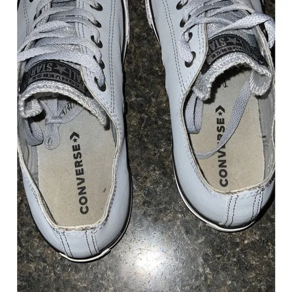 Converse All Star Greyish Blue Leather Sneaker