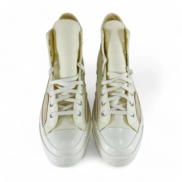Converse Chuck 70 Luxe High Egret Light Dune Men's Shoes Sneakers A12410C