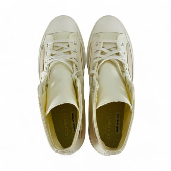 Converse Chuck 70 Luxe High Egret Light Dune Men's Shoes Sneakers A12410C