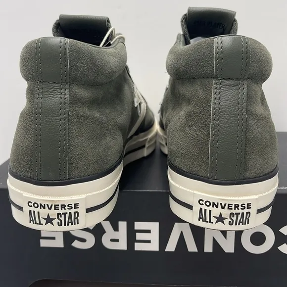 Converse Men's Black High-Top Sneakers A09463CSTAR PLAYER 76 MID CAVE GREEN