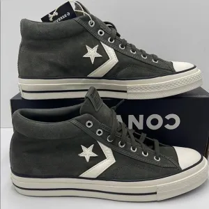 Converse Men's Black High-Top Sneakers A09463CSTAR PLAYER 76 MID CAVE GREEN