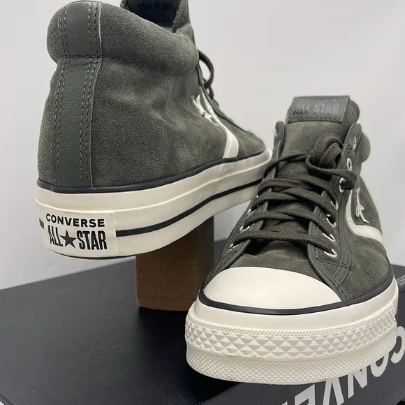Converse Men's Black High-Top Sneakers A09463CSTAR PLAYER 76 MID CAVE GREEN