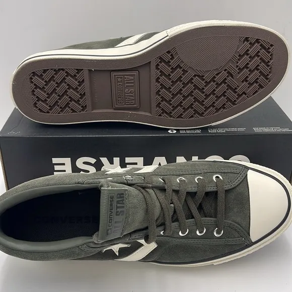 Converse Men's Black High-Top Sneakers A09463CSTAR PLAYER 76 MID CAVE GREEN