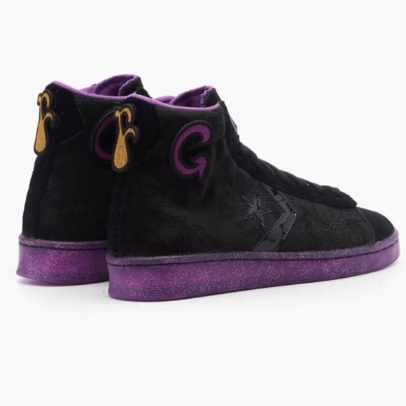 Converse x Joe Freshgoods Pro Leather Mens Shoes Black Purple 170645C NEW Multi