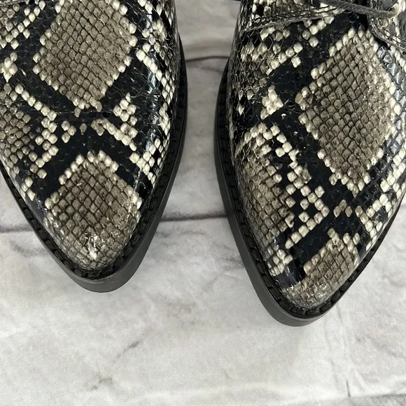 COPY - Jeffrey Campbell snake print leather Oxford size 6M