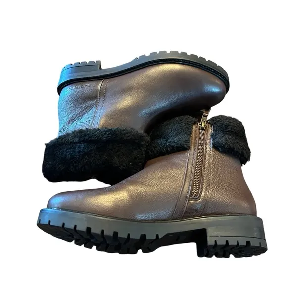 Cougar Kendal Dark Brown Leather Cold Weather Waterproof Winter Boots NEW Size 6