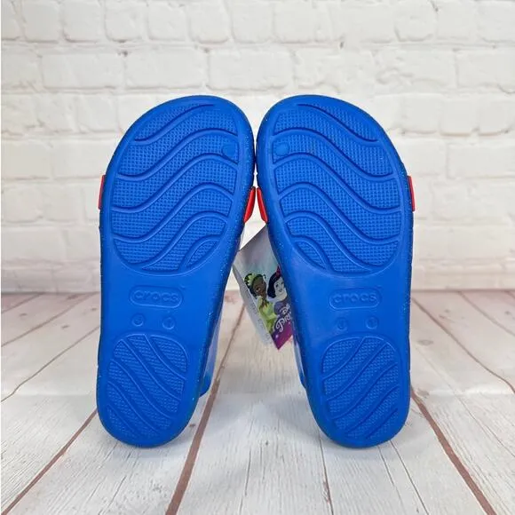 Crocs Disney Snow White Isabella Bright Cobalt Sandals Kids Size J1 (209676-4JL)