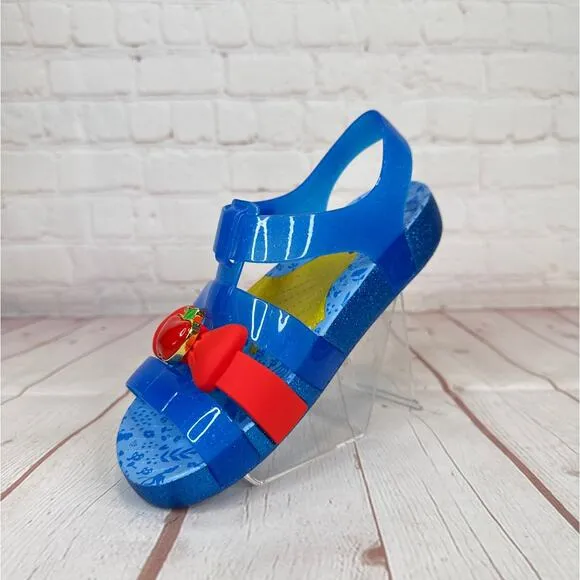Crocs Disney Snow White Isabella Bright Cobalt Sandals Kids Size J4 (209676-4JL)