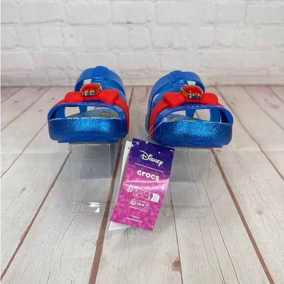 Crocs Disney Snow White Isabella Bright Cobalt Sandals Kids Size J4 (209676-4JL)