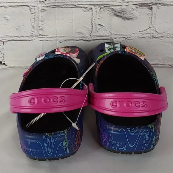 'CROCS' 'DISNEY VILLAINS'  LIMITED EDITION 'JIBBITZ' SLIP-ON CLASSIC CLOG SLIDES
