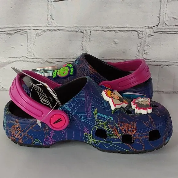 'CROCS' 'DISNEY VILLAINS'  LIMITED EDITION 'JIBBITZ' SLIP-ON CLASSIC CLOG SLIDES