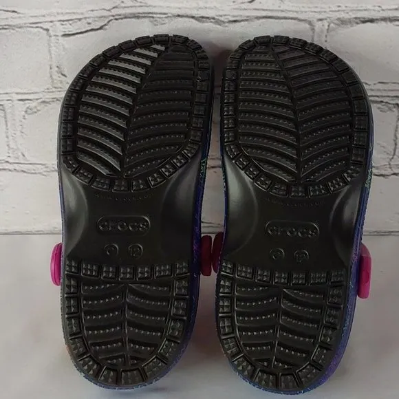 'CROCS' 'DISNEY VILLAINS'  LIMITED EDITION 'JIBBITZ' SLIP-ON CLASSIC CLOG SLIDES