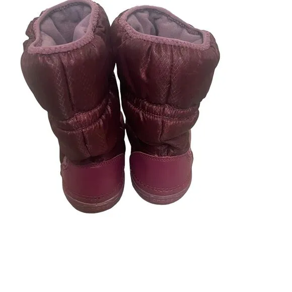 Crocs Youth Girls Size 4 Crocband Purple Winter Snow Boots