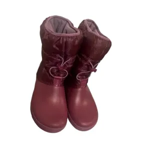 Crocs Youth Girls Size 4 Crocband Purple Winter Snow Boots