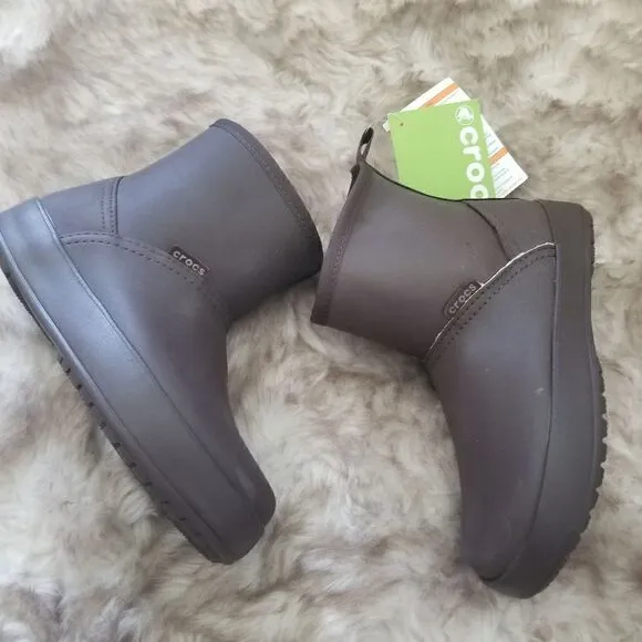CROCS Colorlite Women's Boots in Mahogany