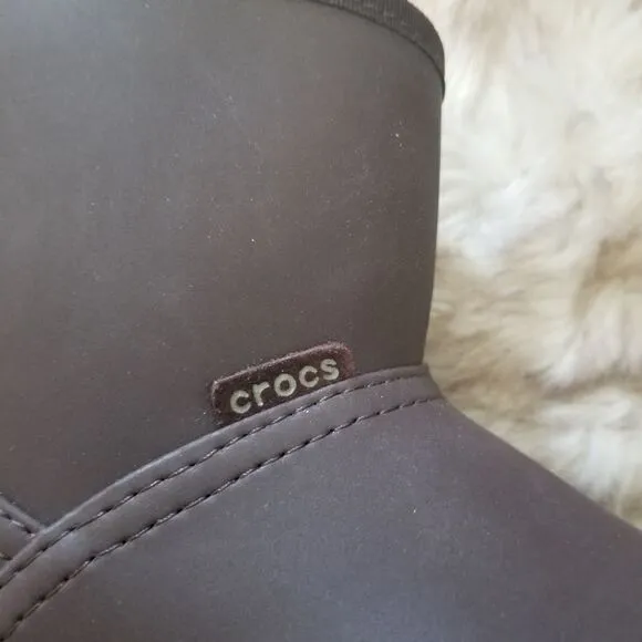 CROCS Colorlite Women's Boots in Mahogany