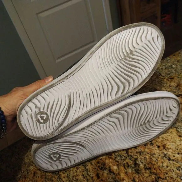 Cuater Travis Mathew Phenom Gray Canvas Casual Slip On Shoes 4MT113 Mens Size 13