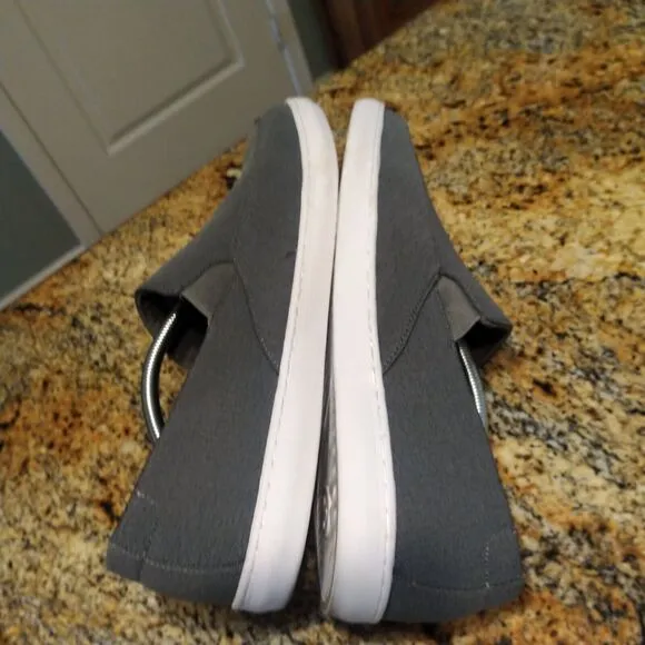 Cuater Travis Mathew Phenom Gray Canvas Casual Slip On Shoes 4MT113 Mens Size 13