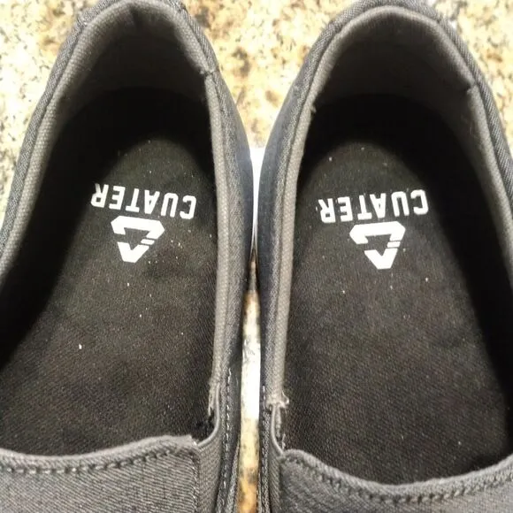 Cuater Travis Mathew Phenom Gray Canvas Casual Slip On Shoes 4MT113 Mens Size 13