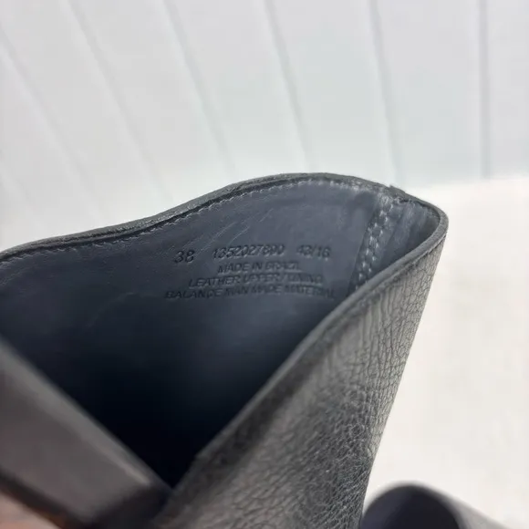 Dansko Limited Edition Sage Wedge Black Leather Made In Brazil Size 38