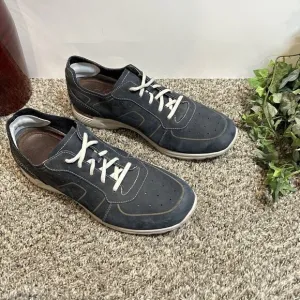 Dansko Mens Wesley Size 46 US 12.5-13 Navy Blue Nubuck Leather Sneaker Shoes