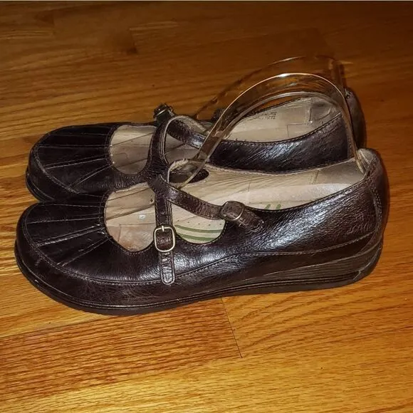 Dansko Brown Leather Maryjane Shoes