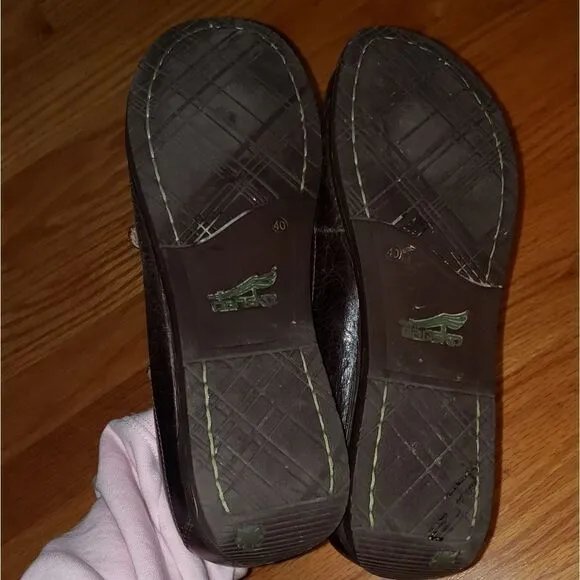 Dansko Brown Leather Maryjane Shoes