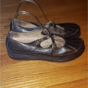 Dansko Brown Leather Maryjane Shoes