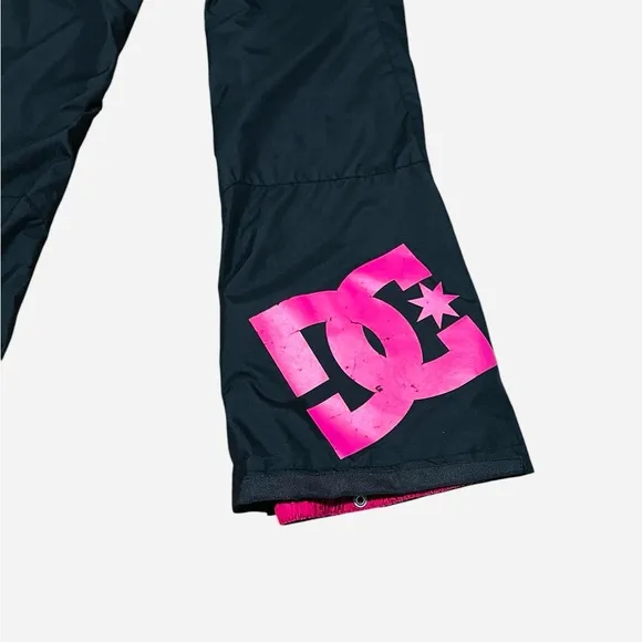 DC Shoes Ehotex 5K Black &amp; Pink Snowboarding Snow Pants Size XS