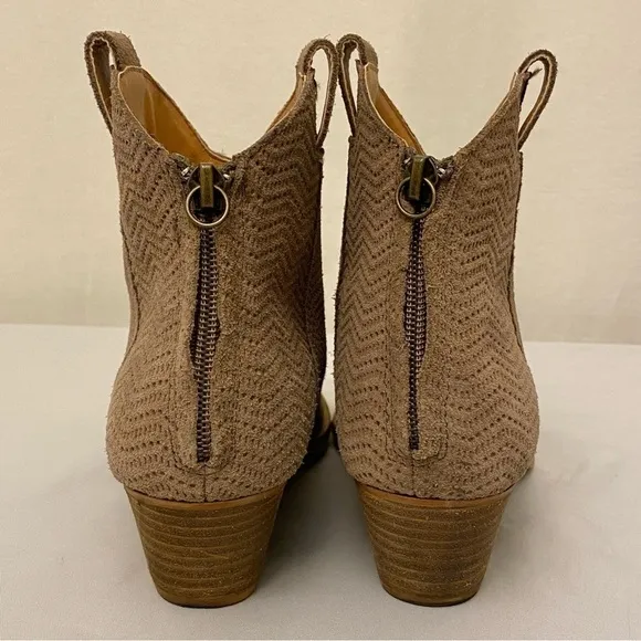 Dingo Women’s Kuster DI 114 Booties Ankle Boots Suede Leather Western Cowgirl 8