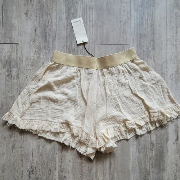 Dixie Moroccan Shorts Summer Cream &amp; Gold