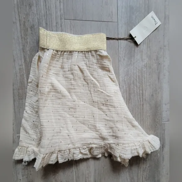 Dixie Moroccan Shorts Summer Cream &amp; Gold