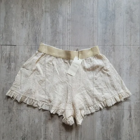 Dixie Moroccan Shorts Summer Cream &amp; Gold
