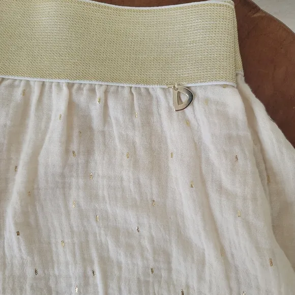 Dixie Moroccan Shorts Summer Cream &amp; Gold