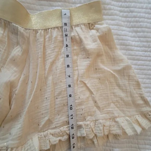 Dixie Moroccan Shorts Summer Cream &amp; Gold