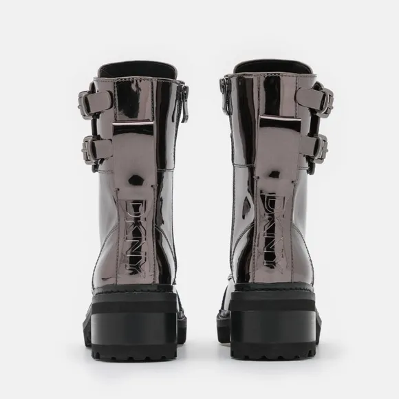 DKNYBART COMBAT BOOT BUCKLE - Lace-up ankle boots