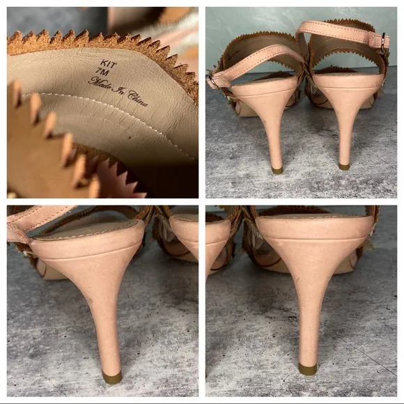 Donald J. Pliner Metallic Suede Fringe Suede Heels